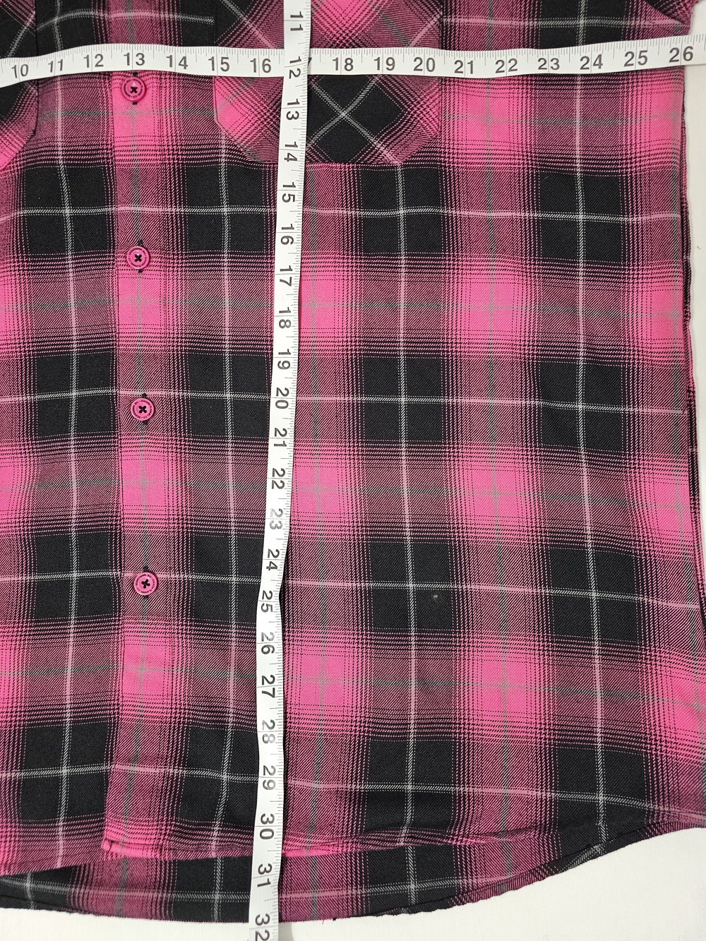 Dixxon Flannel Company The Warrioress Breast Cancer Awareness Plaid Shirt 2x - Picture 9 of 9